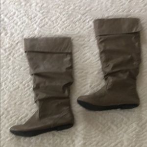 Tan tall boots